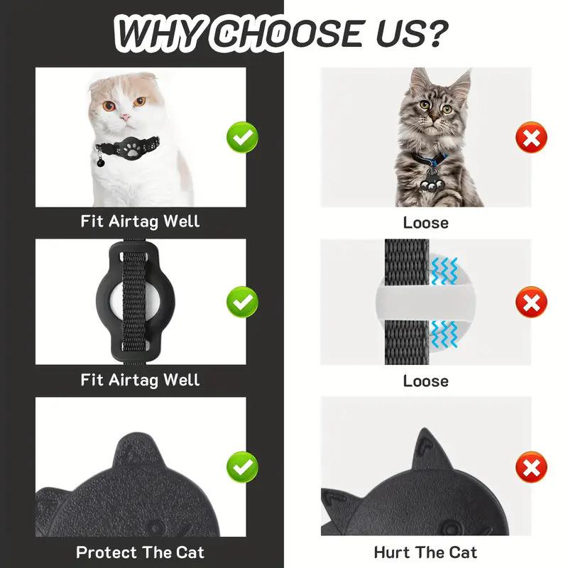 Pet GPS Tracker Collar Works with Apple Find My |   Real-Time Location Waterproof Reflective Safety for Dogs Cats