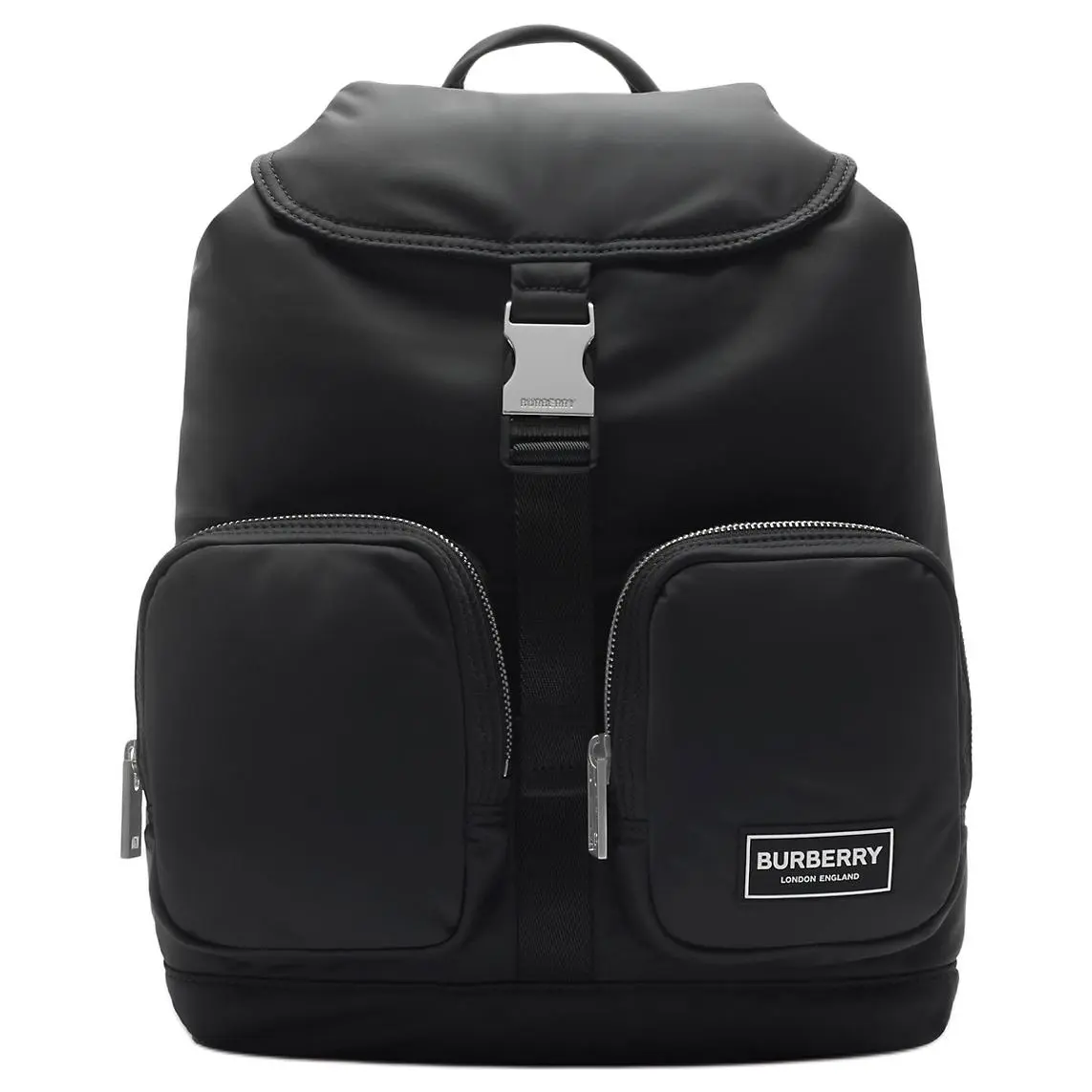 Burberry Adjustable Strap Backpack with Drawstring Closure – Nylon, Small Unisex Bag in Black