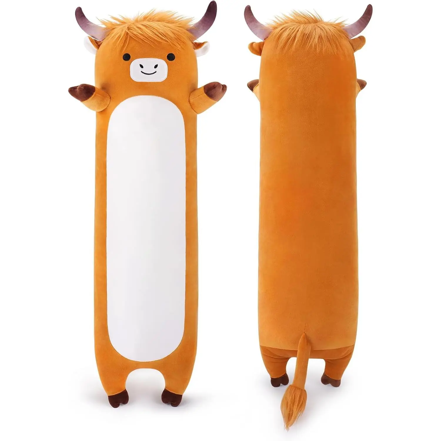 33.5" Brown Large Plush| Cute Plushies Animal Body Pillow, Big Plush Toys Animal Gifts, Anime Sleeping Hugging Cushion for Kids Adults Birthday