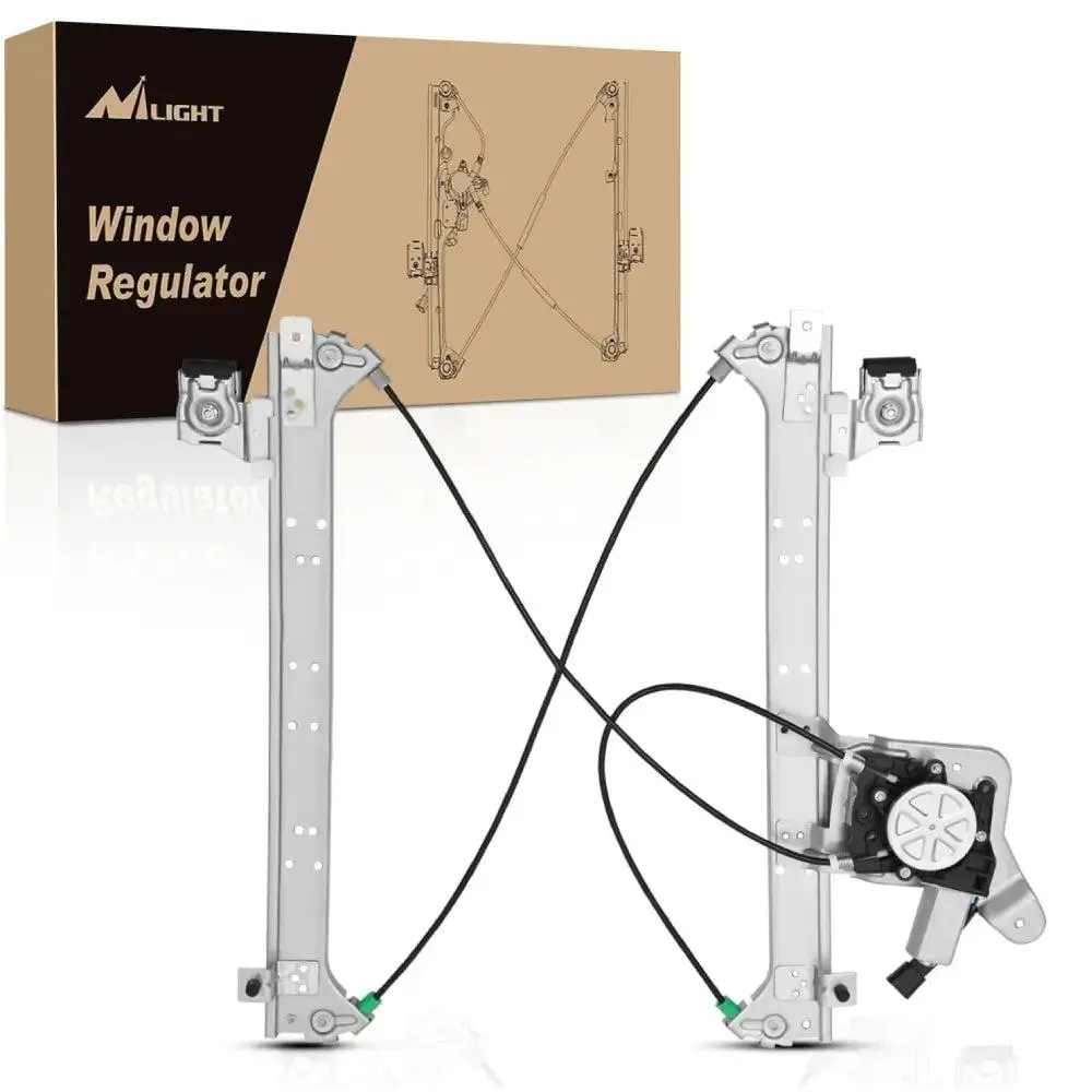 Nilight Sturdy Rear Passenger Side Power Window Regulator - Automotive Replacement, Stainless Steel, High Torque, Waterproof, Plug Play, Easy-Install Car Accessories for 2001-2006 Chevy Avalanche, Silverado, Suburban & GMC Sierra, Yukon XL 1500/2500/3500