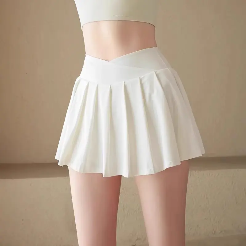 Women’s Pleated Tennis Skirt with Shorts, High Waisted Athletic Skort for Running, Yoga, Golf & Workout