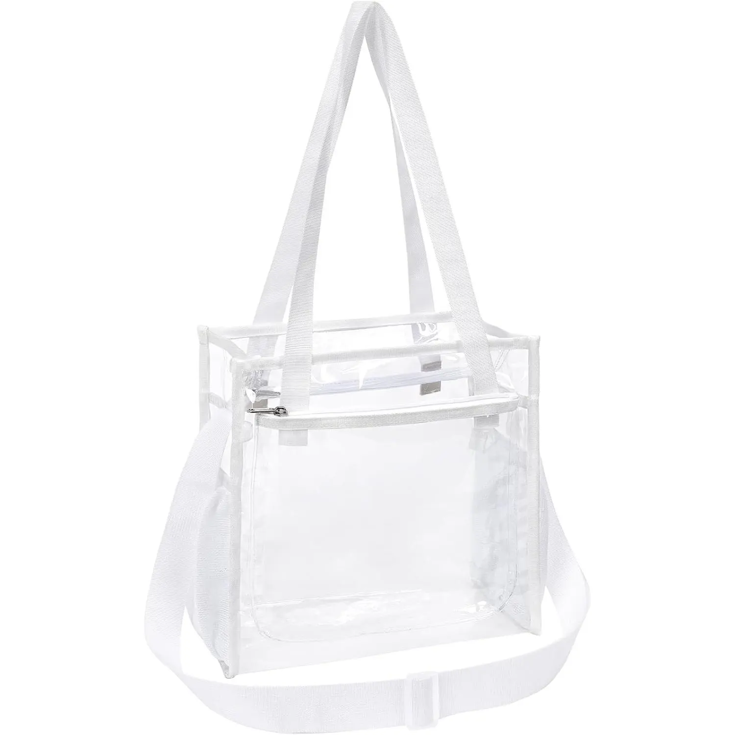 Clear Bag for Stadium Events 12x6x12 - Stadium Approved Clear Tote Bag for  Events  Day Concert and Work