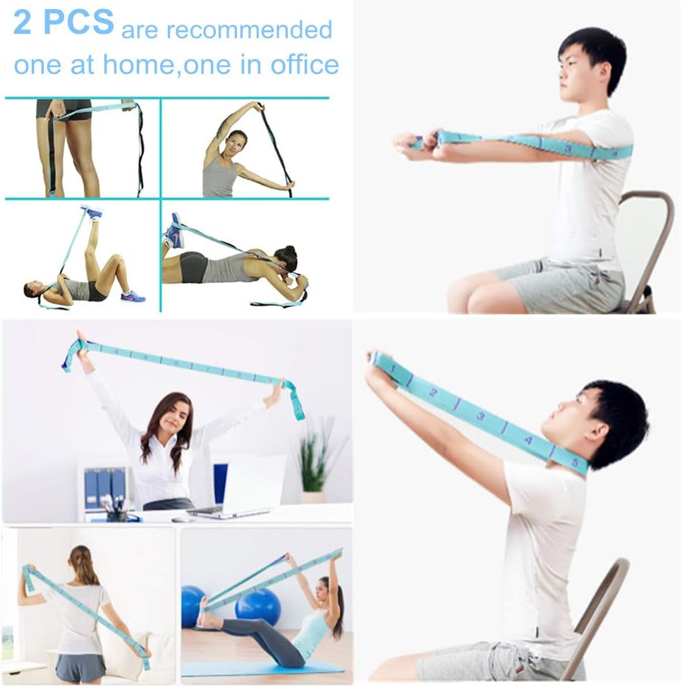 Nitpicker Stretching Straps Hamstring Stretcher Device Elastic Exercise Band Yoga mat Carrying Straps Leg Exercise Equipment Stretching Strap with Loops for Flexibility Stretch Strap 11 Loops Nitpicker Stretching Straps Hamstring Stretcher Device Elastic Exercise Band Yoga mat Carrying Straps Leg Exercise Equipment Stretching Strap with Loops for Flexibility Stretch Strap 11 Loops