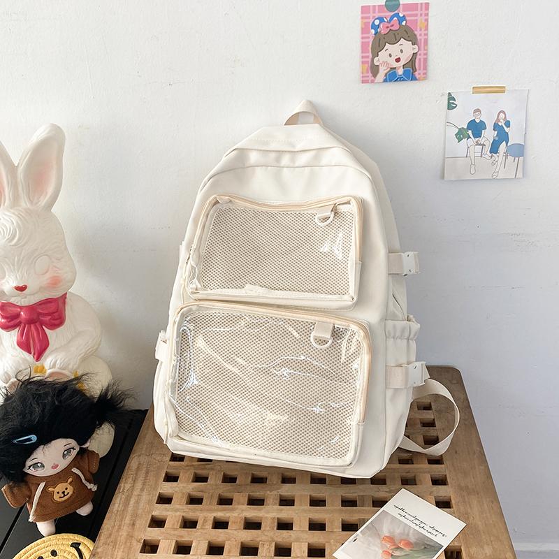 Japanese Style Transparent Ita Bag for Girls Comic Cons Large Capacity Women Backpack Fashion School Bags for College Student JK