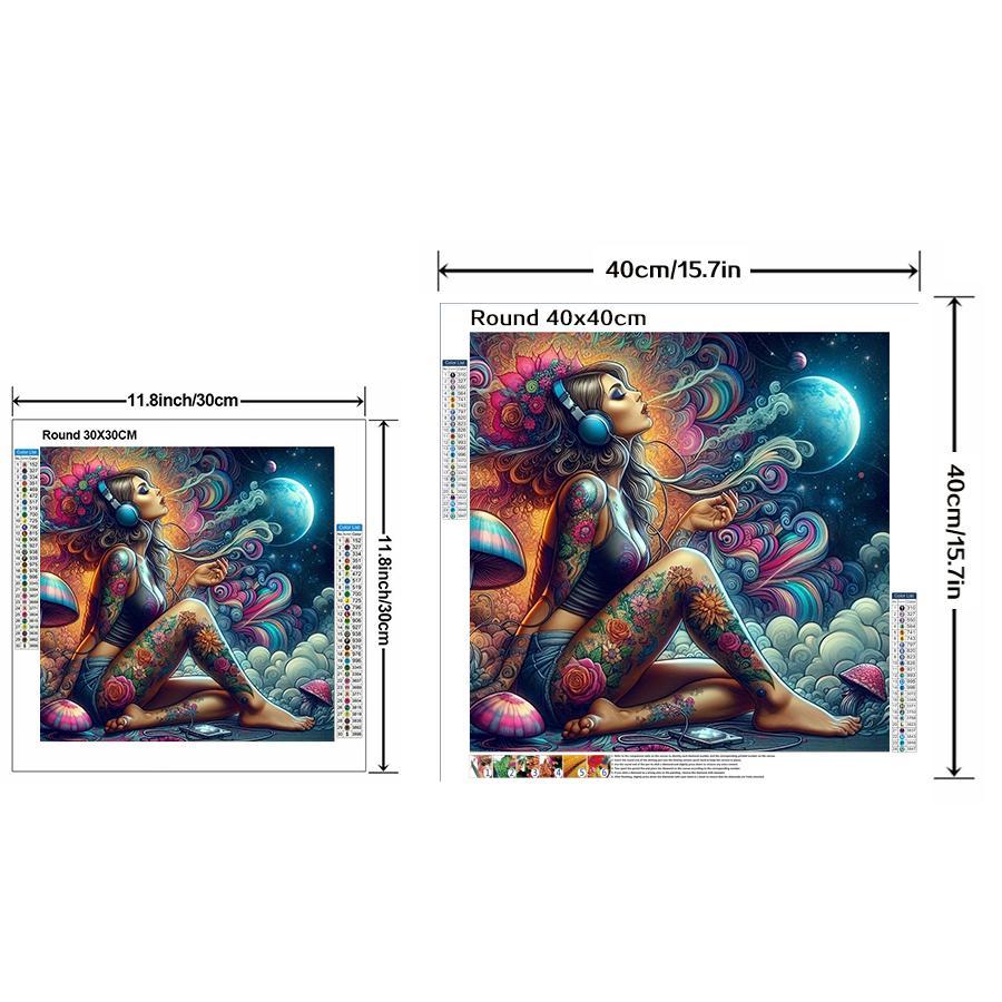 Cartoon Pattern DIY Diamond Arts Colorful Painting Kit without Frame, DIY 5D Diamond Arts Colorful Painting Kit, Wall Art Decor for Home, Diamond Painting Kits Crafts