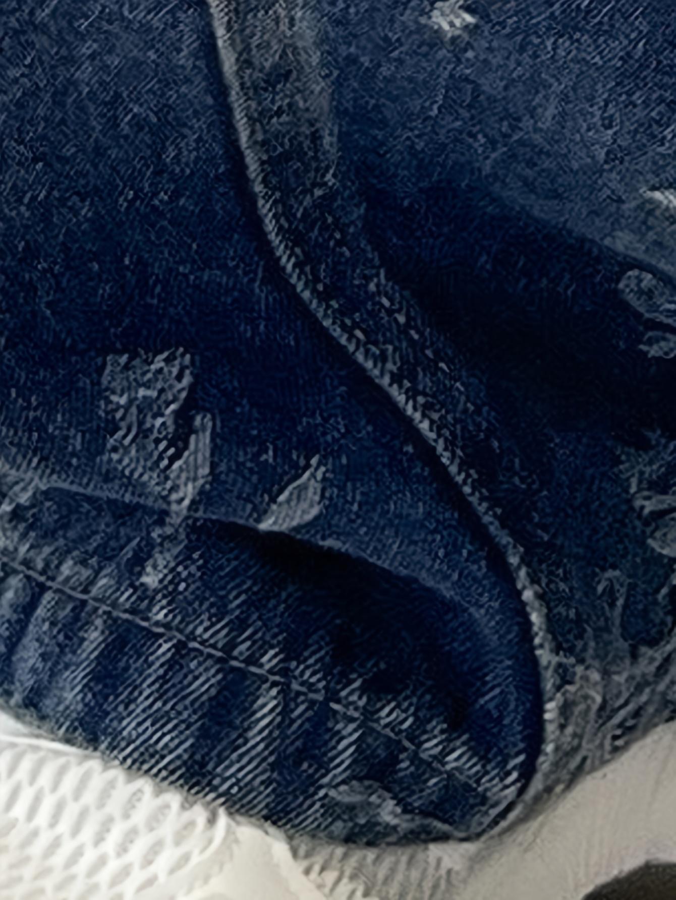 NewBack-to-School Season Valentine's Day Fashion Trend Boys' Pants 2026 New Jacquard Simple Versatile Loose Wide-Leg Stylish Boys' Jeans