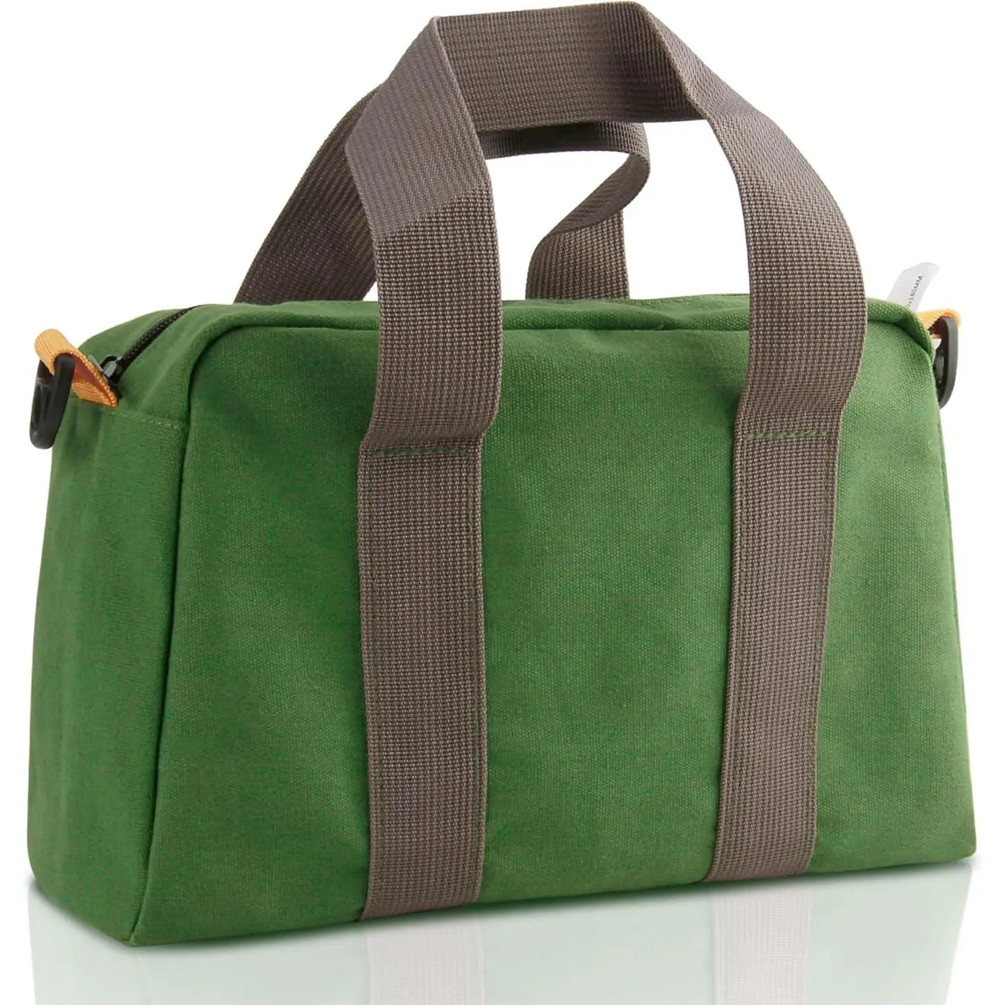 Small Tool Bag, Canvas Tool Storage Bag, Large Capacity Multipurpose Zipper Soft Tote Organizer Pouch for Electrician, Plumbing, Gardening,Tools Bags for Men (Green, 12 Inch)