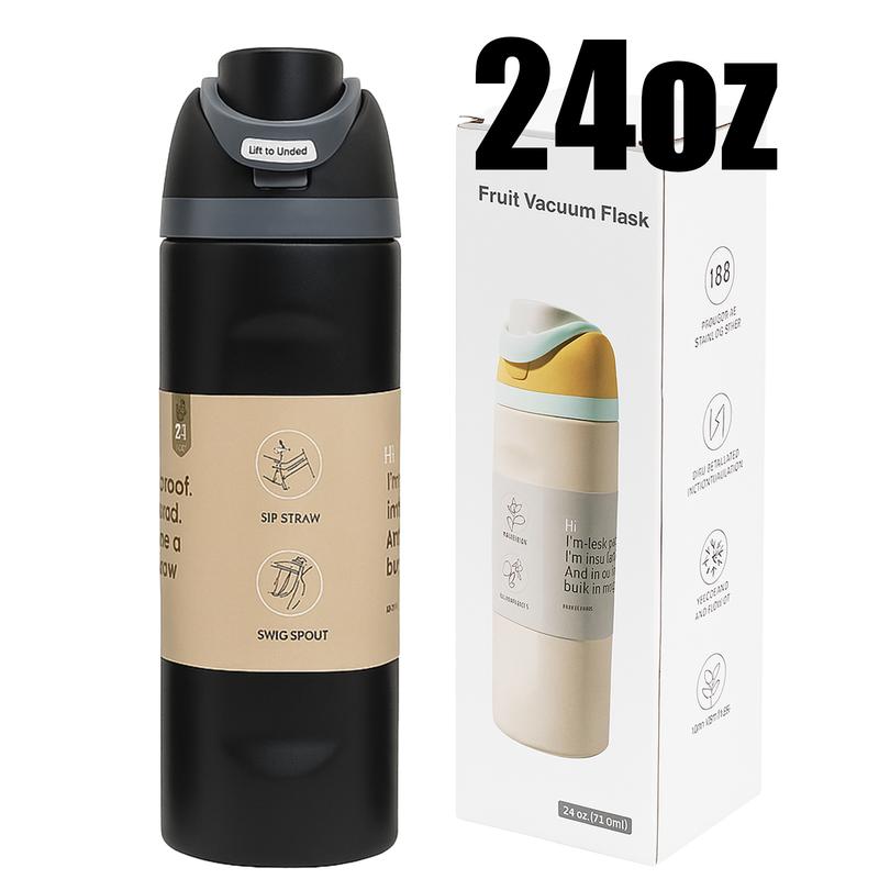 19/24/32oz Vacuum Insulated Thermal Tumbler with Flip Lid, Keeps Drinks Hot 12H/Cold 24H, Leakproof Travel Coffee Mug for Home or Office Desk, Insulated Cup for Indoor Use, Reusable Thermal Mug, Vacuum Flasks, Great Gift for Women, Men and Friends