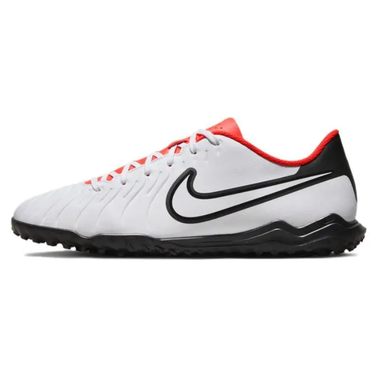 Nike Tiempo Legend 10 Men's House White Artificial Turf TF Soccer Cleats - Round Toe, Lace-Up, Rubber Studs, Traction Boost Casual Trainers (Maison Mihara Official Style)