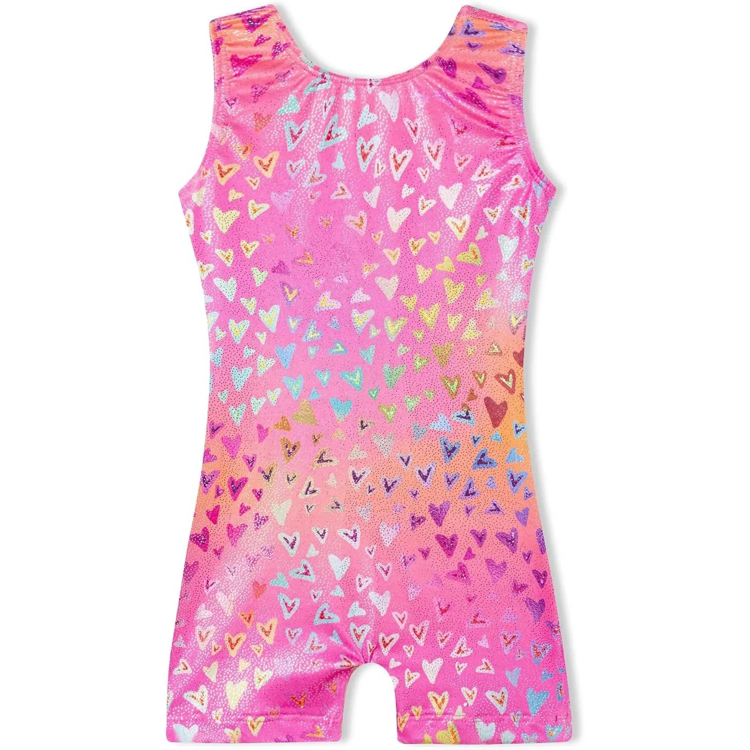 Girls Gymnastics Leotards Sparkly Sleeveless One-Piece Biketard Size 1-10Y Stretchy Breathable Quick-Dry Tumbling OutfitsGift