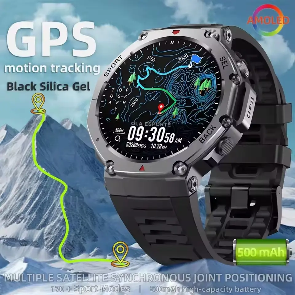 Smartwatch Dm58 Outdoor GPS Watch, 1.43-Inch Amoled Screen, Bluetooth-compatible Call, 5atm Waterproof, Glonass/bds/galileo/navic Support