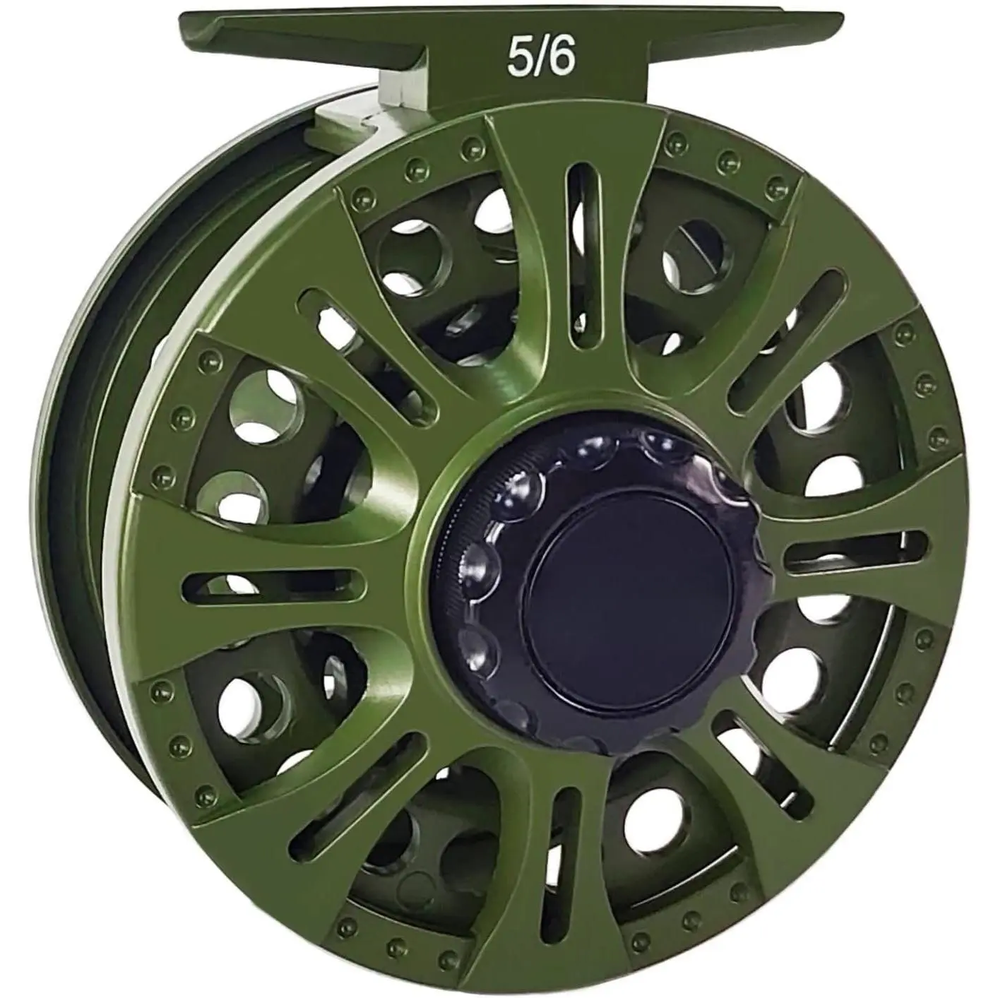 HVCE Graphite Fly Reel Center Drag System Classic III Graphite 3/4, 5/6, 7/8wt Large Arbor Freshwater Fly Fishing Reels