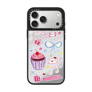 X Eggsdoodz Cupcake Print Series for iPhone 17 16 15 14 13 Pro Max Air Plus Magnetic Protect Cover bow pattern