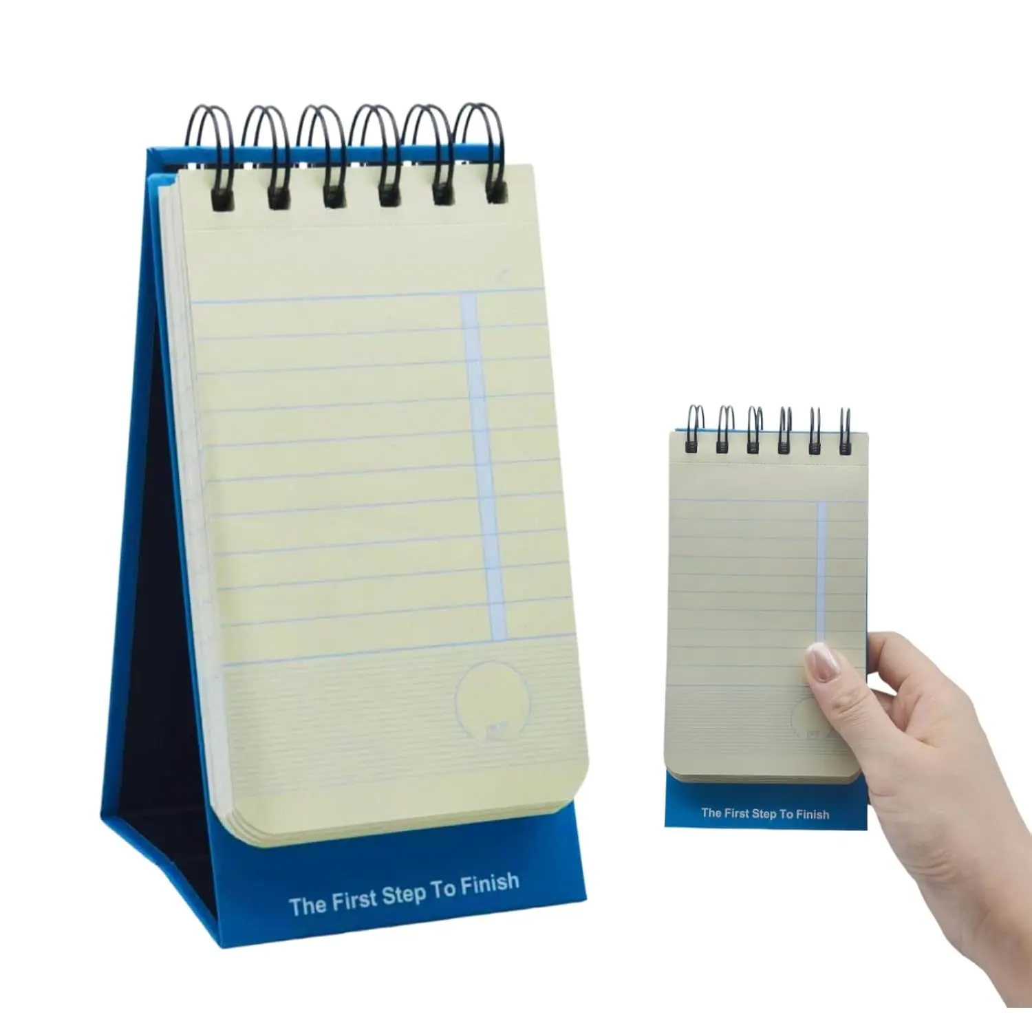 AidenYolo Compact Spiral Notebook - 5.5x3 in, 150-Page Top Spiral Daily Planner, Stand-Up Desk Checklist Notepad for Work (1 Pack), 150 Pages