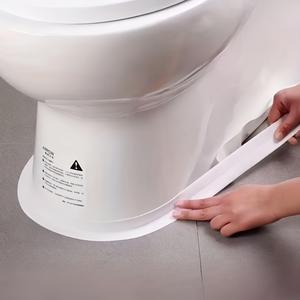 bathroom & toilet waterproof tape, self-adhesive bathtub & wall sealing tape, sealing tape for sink, bathroom, toilet, bathtub floor wall edge protector, bathroom accessories, home essentials, heavy duty, pvc, rubber, glue