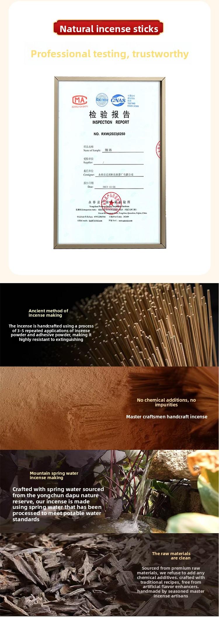 Natural Sleep Aid Incense Sticks Wormwood Sandalwood Agarwood Long Lasting Home Fragrance for Bedroom Calming & Relaxing Professionally Tested aromatherapy