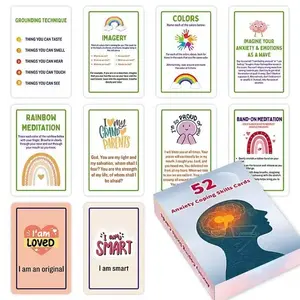 52 Anxiety Coping Skills Cards, Essential Tools for Managing Stress, Practical Techniques for Daily Use, Ideal for Personal Development