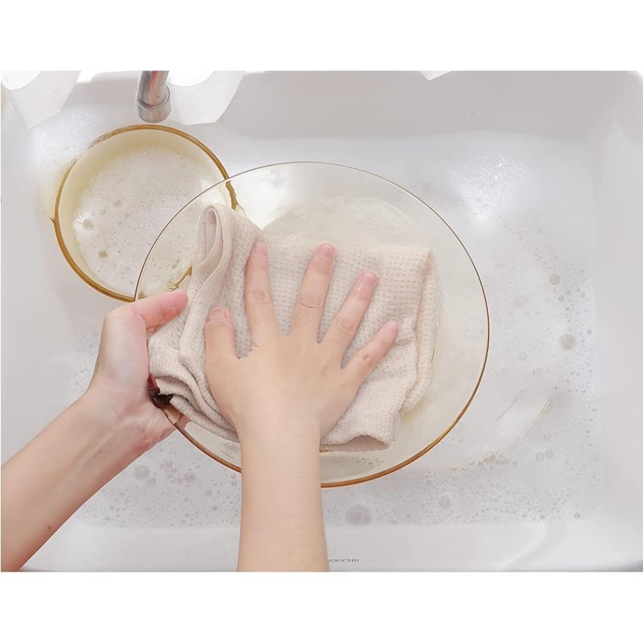 5-Pack 30cm x 30cm Dishcloths. 100% Cotton Waffle Weave Cleaning Cloths, Suitable for Household Kitchen Use, Reusable Cleaning Cloth Set