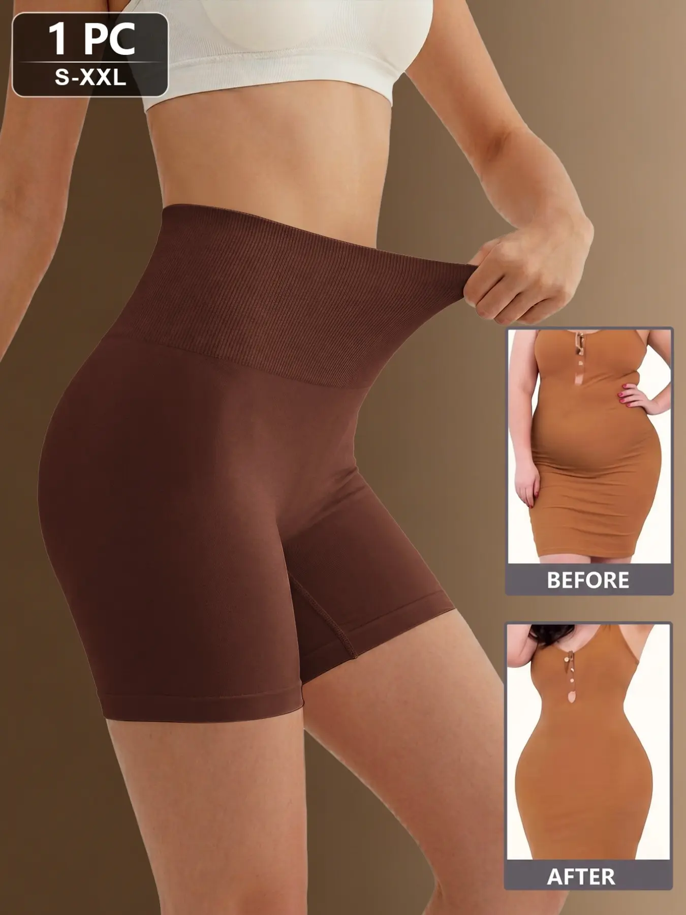 High Waist Tummy Control Pants, Postpartum Shapewear, Women's Flat Front Belly Cinch Underwear, Body Sculpting Panties, Body Shaper Shapewear, Waist Tighteners