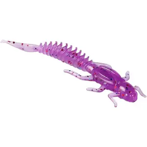 Soft Bait 2.36in/6cm – Segmented Body Pincers Gills, 10 Colors 10-Pack, Ned Rig Drop Shot Smallmouth Bass Trout River Fishing