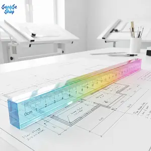 Color Geometry Ruler Cube 2-in-1 Mathematical Drawing Tool, Multifunctional Geometry Set for Students, Measurement & Drafting Instrument for Geometry Learning, School Math Supplies for Drawing, Calculating & Classroom Use