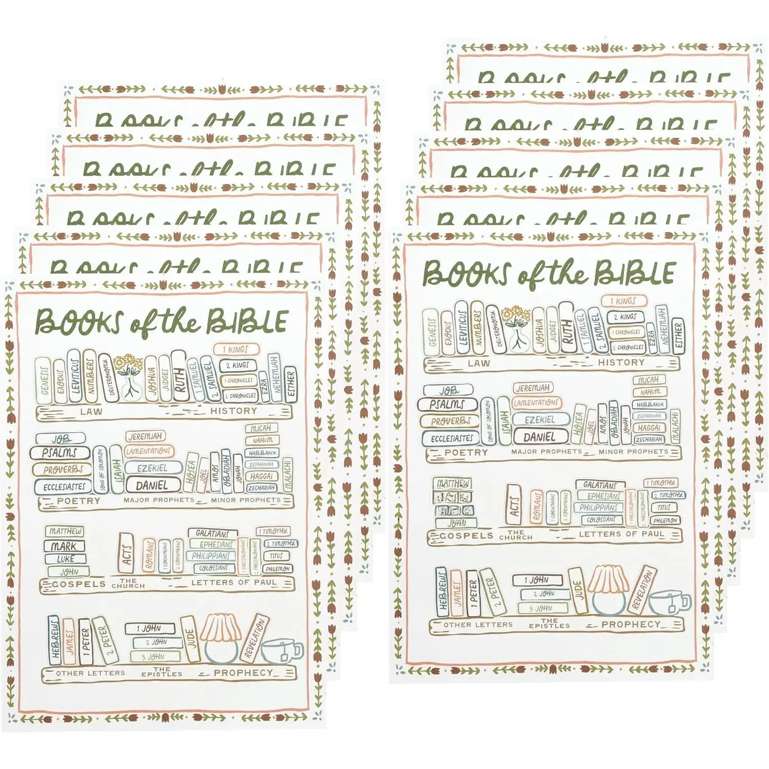 - Books of the   Sticker, 10 count,  Reading Progress | Bookshelf Coloring Page, Customizable Dashboard Sticker for Scripture Study,  Progress,  Study Supplies