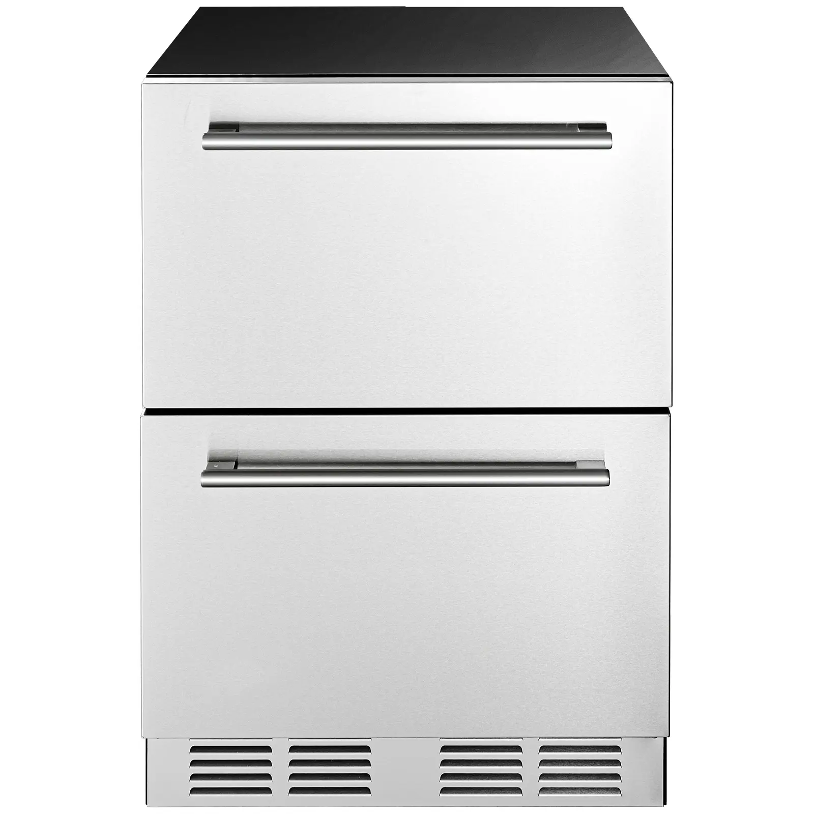 24 Inch Under Counter Drawer Refrigerator, 80W Power, 2 Installation Options, For Home, Office, Etc