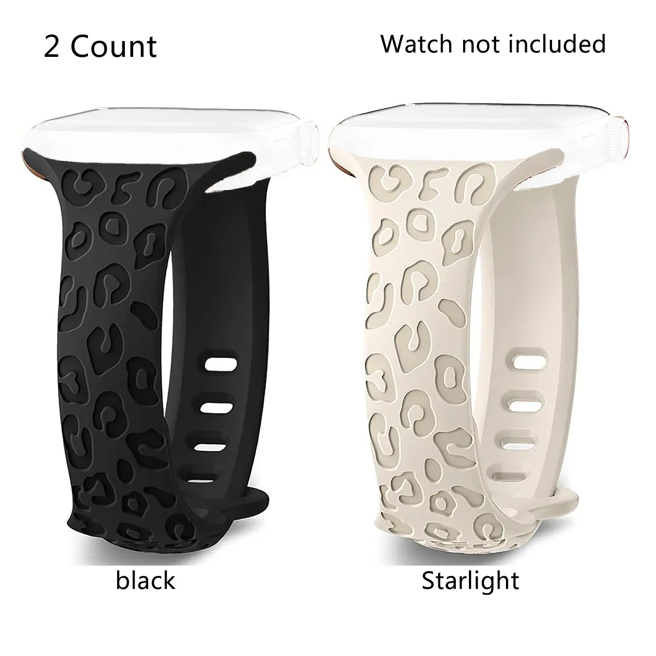 Fashionable Leopard-print Silicone Watch Band, Smart Watch Replacement Watchband, Wearable Accessories Compatible with Apple Watch Series, Smartwatch Strap, Wearable Tech Accessories, Smart Watch Straps, Smartwatch Compatible Bands