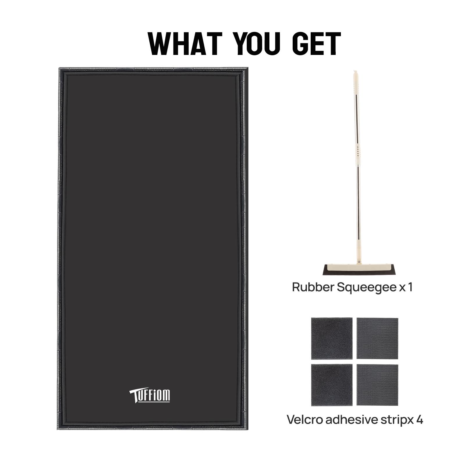 Karlhome 7.5 x 17FT Garage Floor Mat, Thickened Coin Plate PVC Garage Mats Flooring Roll for Under Car, Garage Car Parking Mats for Compact SUVS, Sports Car