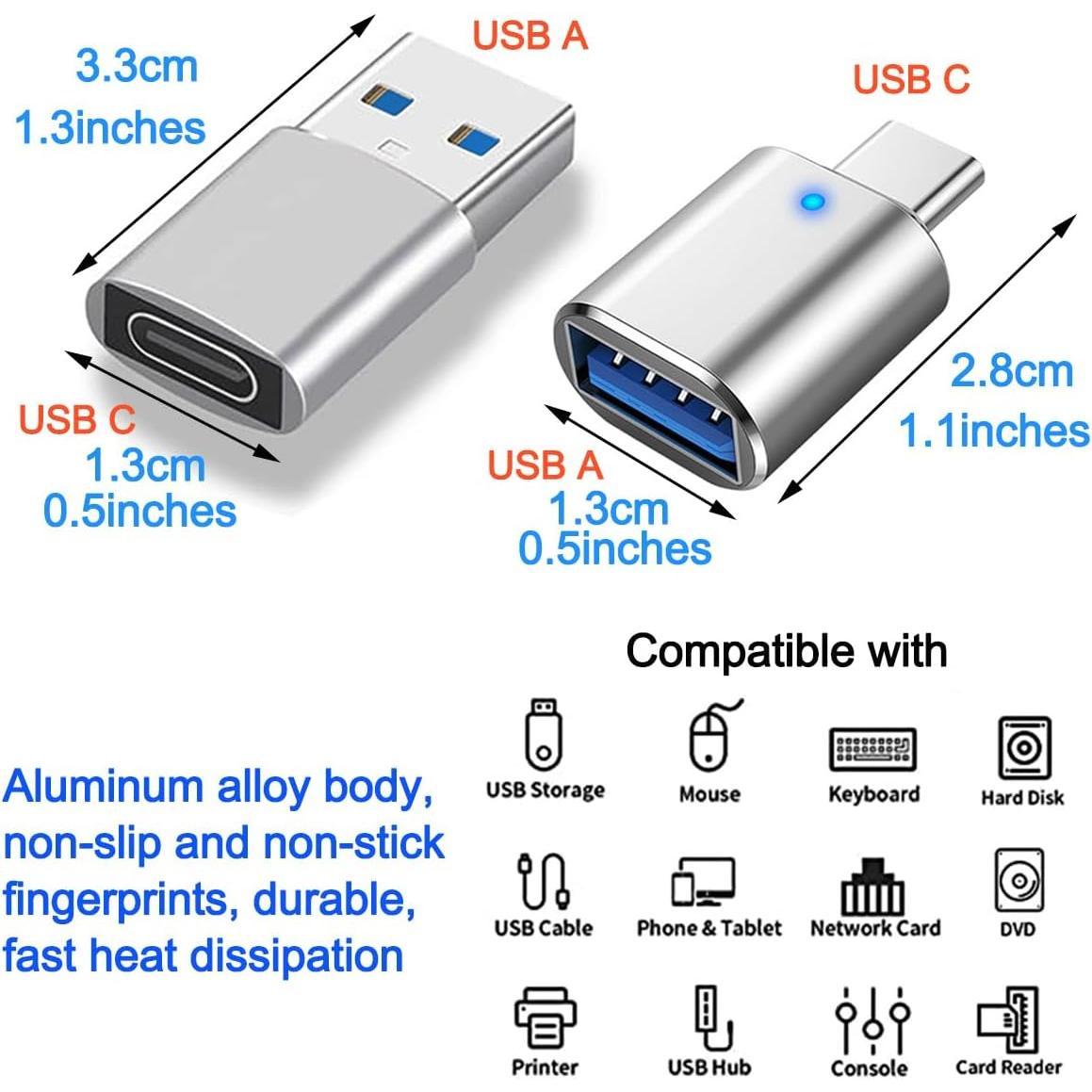 USB Hub 3.0, USB Splitter1 in 4 Out, USB Extender USB Adapter Multiple Port, 4 count USB to USBC-C Adapter, USB C to USB Adapter, USB A to USB C Adapter Type C OTG Adapter (4Pcs Adapter) USB Hub 3.0, USB Splitter1 in 4 Out, USB Extender USB Adapter Multiple Port, 4 count USB to USBC-C Adapter, USB C to USB Adapter, USB A to USB C Adapter Type C OTG Adapter (4Pcs Adapter)