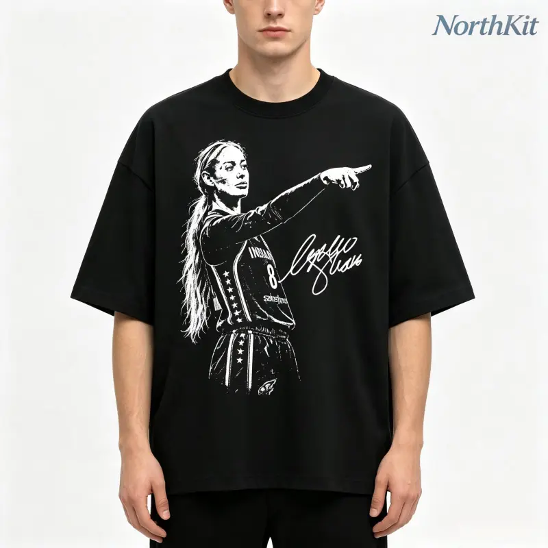 Menswear Minimalist Graphic T-Shirt - Baggy Oversize Casual Loose Fit, Soft Breathable Crew Neck Fabric, Outerwear for Everyday Street Style Comfort