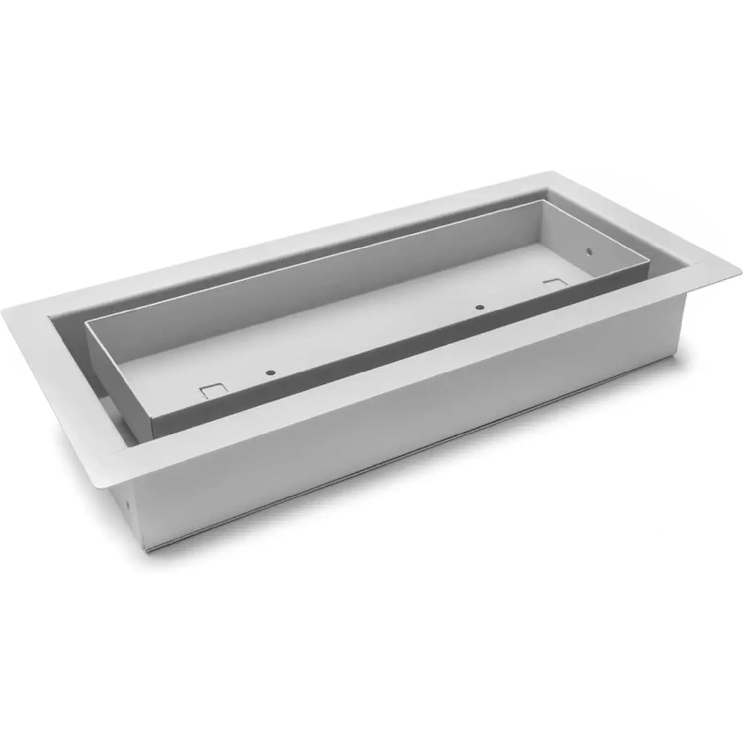 Framed Floor Vent [Luxe], Minimalist Steel HVAC Air Return Register Cover, Customizable Adjustable Airflow Solution for  Floor, 15-Min DIY Install, Damper Included - 4"x10" - Matte Grey