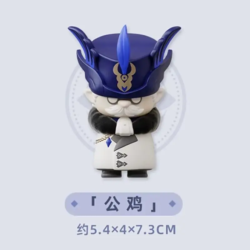 Mihoyo Genshin Impact Fatui Harbinger Q Version Series Blind Box Desktop Mini Doll Model Toys Trend Decoration Surprise Gifts
