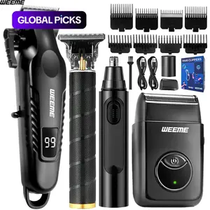 Professional Men's Electric Shaver with Built-In Rechargeable Battery, T-Head Trimmer and USB Charging, Grooming Gift for Him