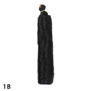 DB- 28 Inch French Curly Synthetic Hair Extensions Afro Tube Curly Braids Crochet Hair for Women-DB