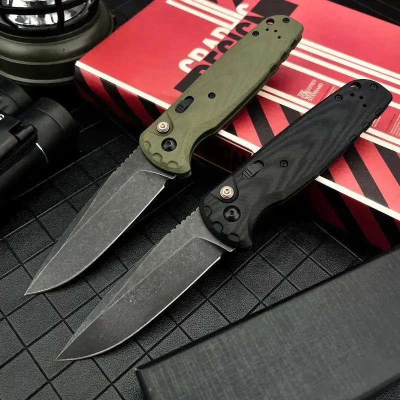 4300BK-02 CLA Folding Knife D2 Steel Blade G10 Handle An Everyday Carry Tool Ideal for Camping Fishing Hiking and Outdoor Survival A Great Gift for Men