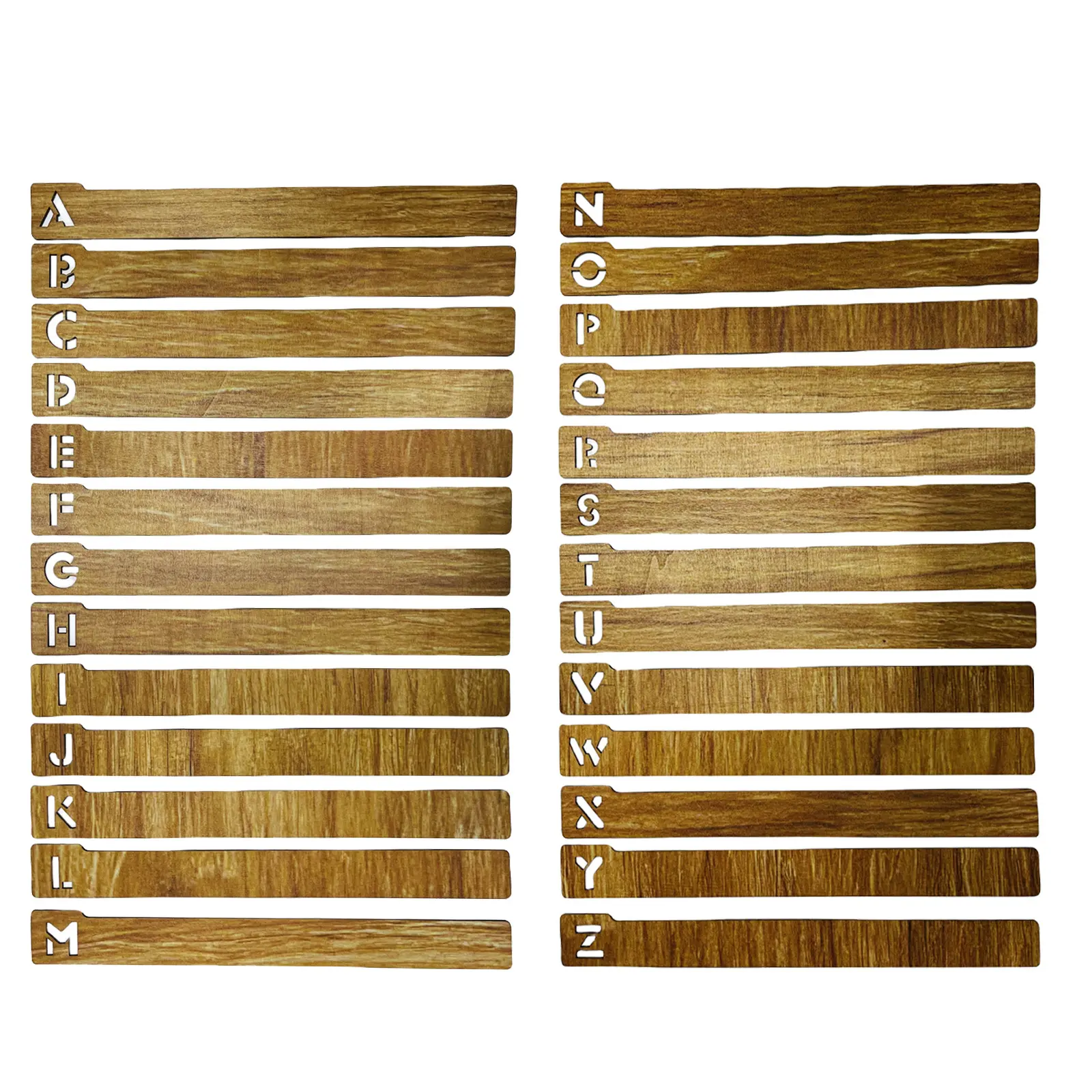 Wooden Letter Pattern Bookend, 26pcs/set Vinyl Record Dividers, Alphabetical A-Z Vinyl Record Storage Dividers for Album CD DVD Media Book Shelf Storage