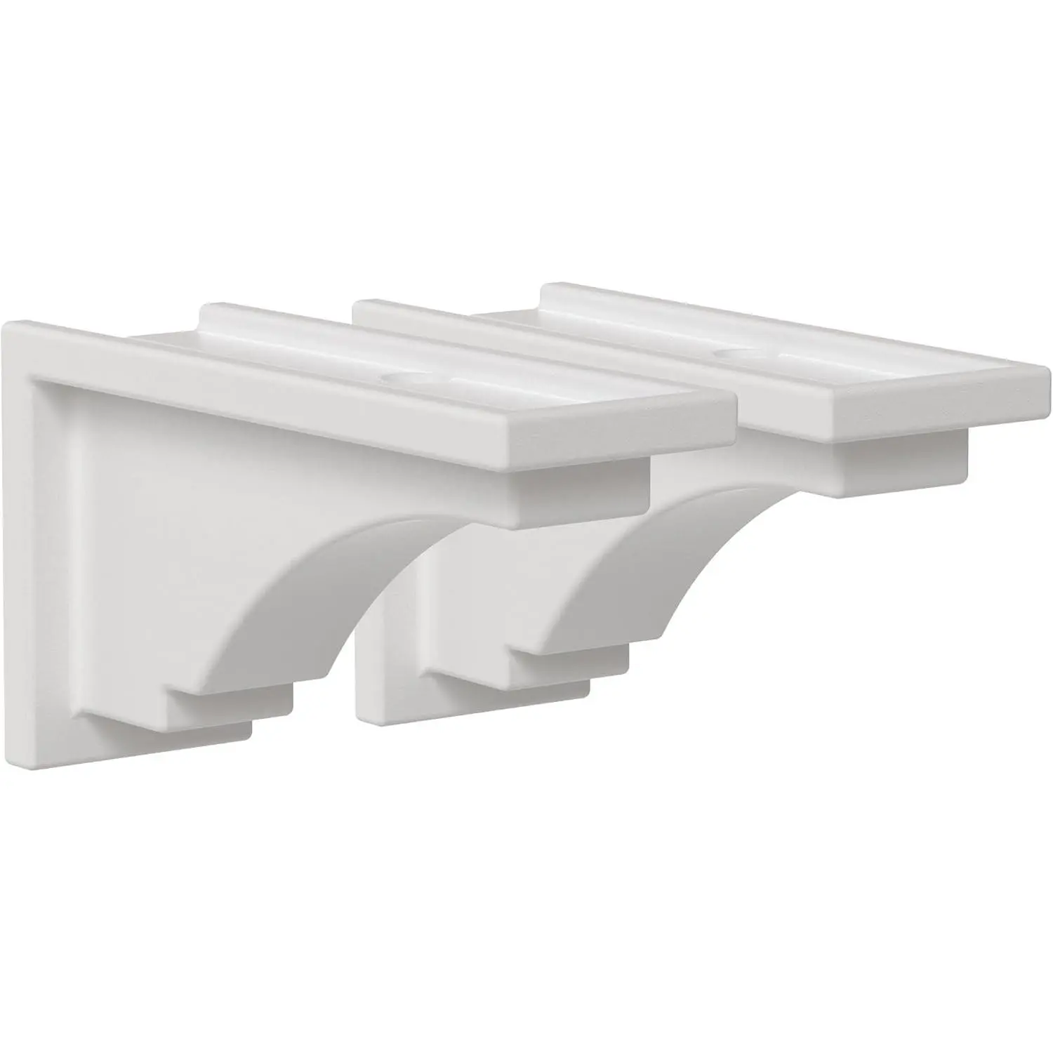 Fairfield Decorative Brackets, White, 2 Count