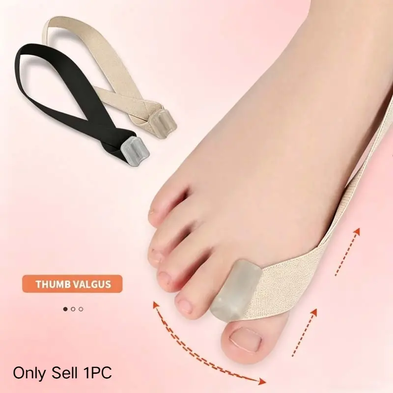 1PC Bunion Corrector Toe Straightener, Hallux Valgus Separator with Tension Strap