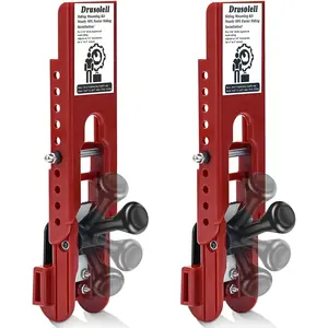 Siding Installation Mounting Tool Kit with Adjustable Reveals, 5/16 Inch Red Lap Siding Gauge with Polycarbonate Body