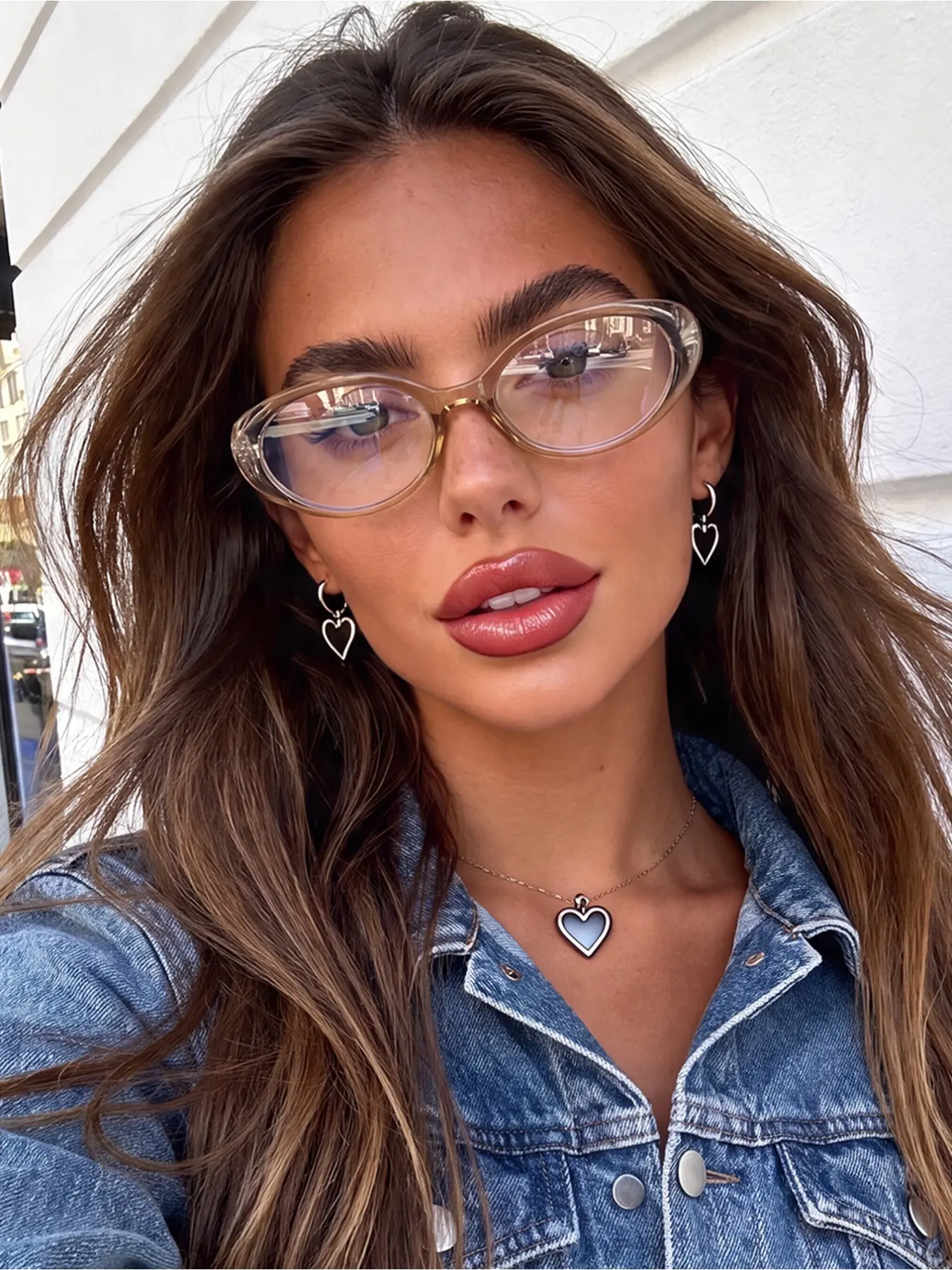 1 pair of men's and women's oval glasses, suitable for outdoor outfits, daily office work, study and life, gaming, decoration, reading books, backto-school season, vacation photography, and other occasions.