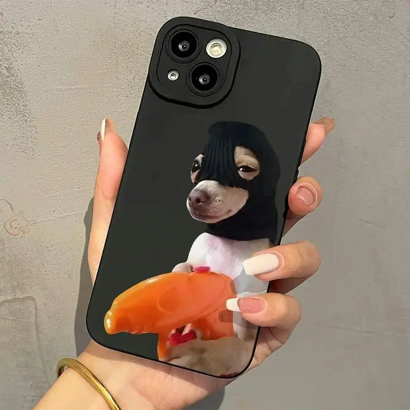 Cartoon Dog Pattern Phone Case, Full Body Shockproof Phone Protective Cover, Fashion Unique Phone Accessories Compatible with iPhone 11 12 13 14 15 16 17 Pro Max/Pro/Plus