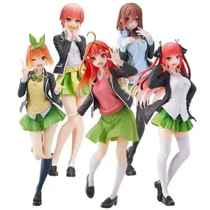 2026 hot item  Anime The Quintessential Quintuplets Figure Miku Nakano Figuras Ichika Nino yotsuba itsuki School Uniform PVC Toys for Gift