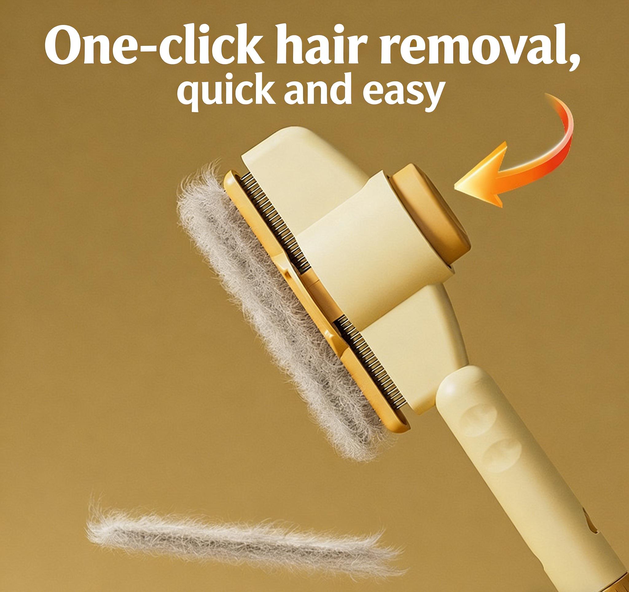 3-in-1 Pet Grooming Kit for Dogs & Cats, Detangling Comb, Flea Comb & Nail Clippers, Ideal for Long Haired Pets to Remove Loose Fur & Mats