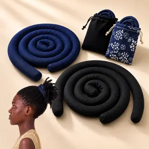 2 Pcs Vintage Spiral Hair Ties for Men Women, Bendable Loc Ponytail Holders for Braids Dreadlocks and Twists