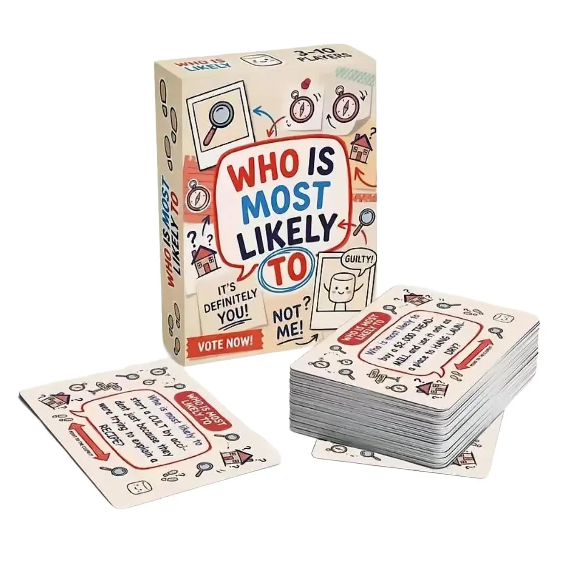 Who Is the Spy Board Game, Party Card Game, Adult Party, Friends Gathering, Premium Cards, Holiday Fun, Perfect for Social Events