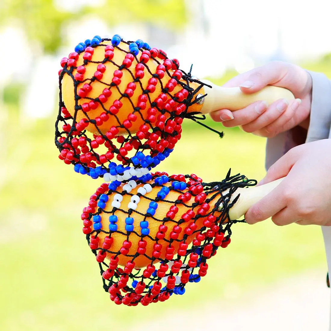 Rhythm Maracas Colorful Percussion of Sand of the Hammer Great Musical Instrument with Salsa Rhythm For Party Percussion Musical Instruments