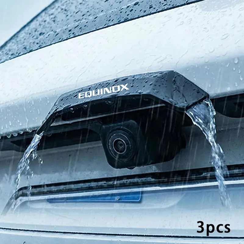 Chevrolet Equinox 3pcs Reversing Camera Rain Shield, Universal Rear Camera Protection Cover, Low-Profile Sunshade, Easy Install, Car Accessories, Automotive