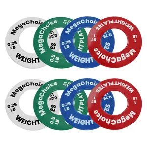 Steel Precision Fractional Weight Plates Set – 0.25LB, 0.5LB, 0.75LB, 1LB Pairs (8-Piece), 2-Inch Micro Barbell Plates for Progressive Overload