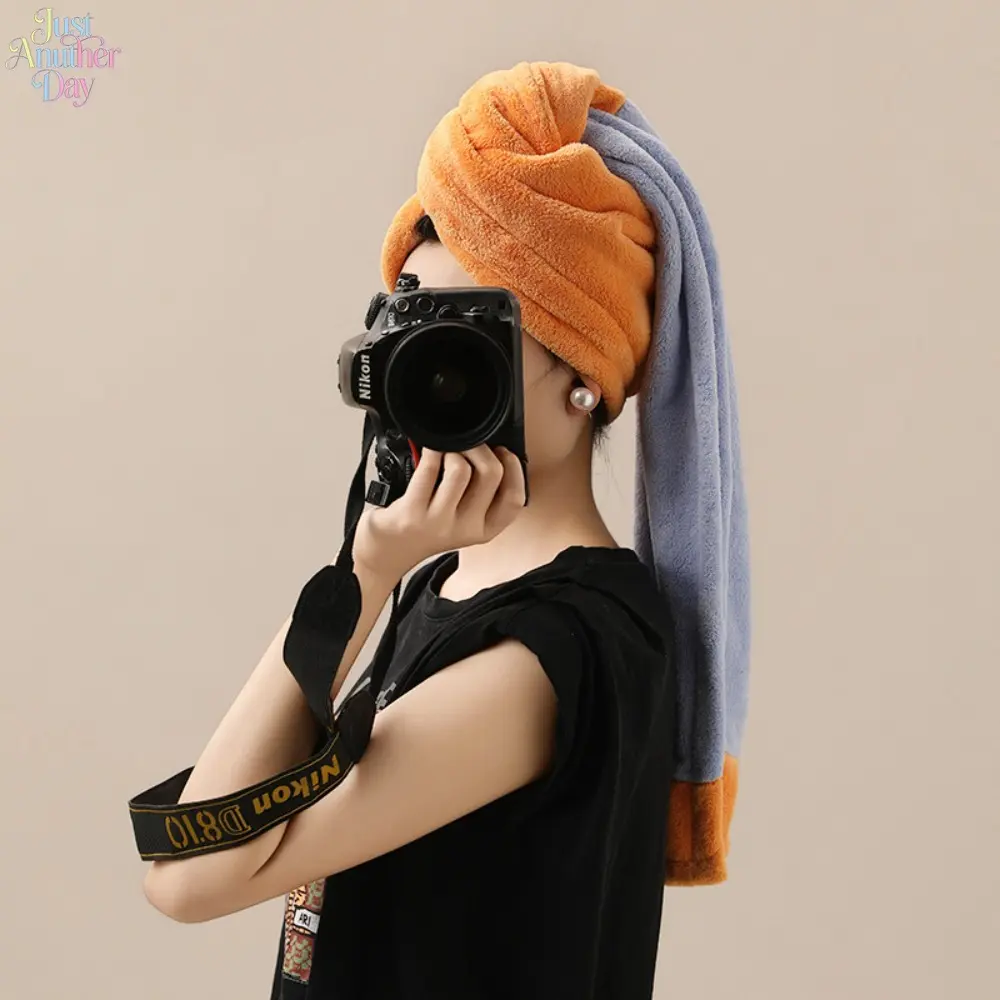 Thickened Coral Fleece Hair Drying Towel, Large Size Quick Dry Hair Wrap Turban, Ultra Absorbent & Lint-Free Head Towel for Women, Perfect for Home & Dorm Use